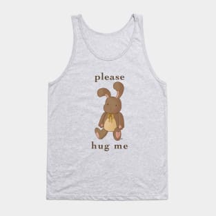 Brown Bunny Hug Tank Top